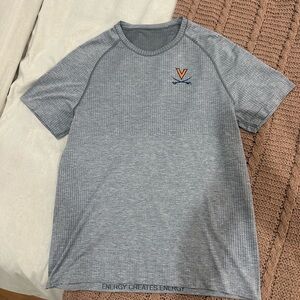Lululemon University of Virginia Gray Short Sleeve Tee
